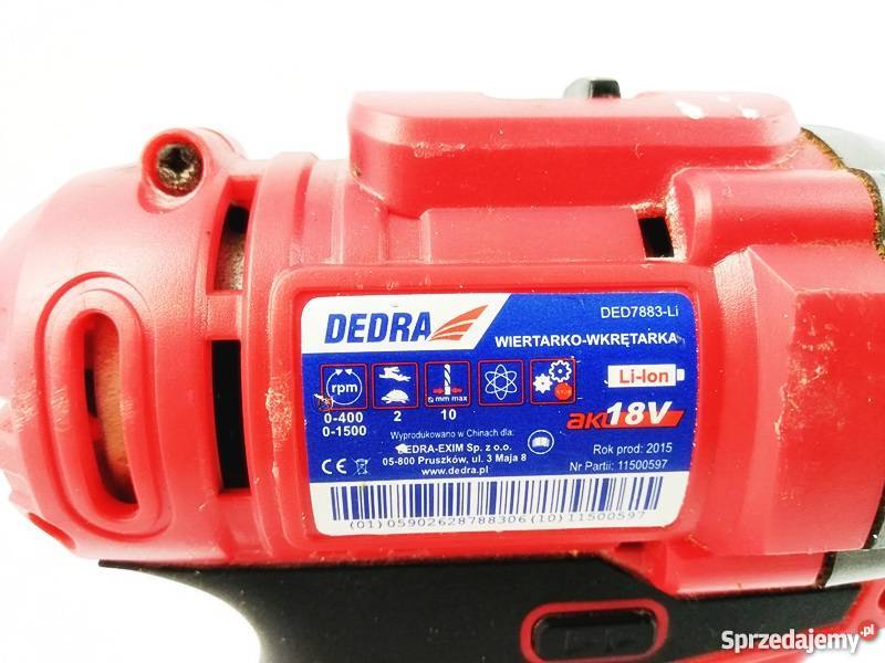 dedede_de  WIERTARKO-WKRĘTARKA DEDRA DED7883 Kielce - Sprzedajemy.pl