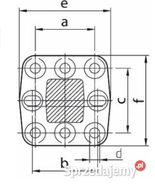 Ucho dyszla zaczep kulowy 80 mm ROE59339 Kamionna