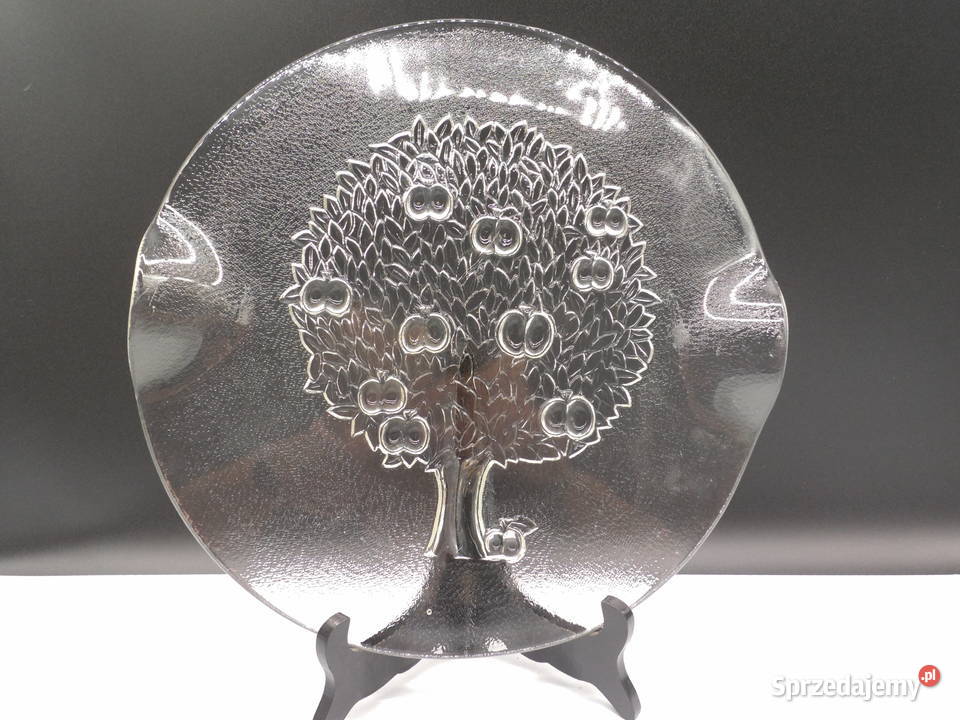 Szklana taca patera KOSTA BODA Projekt Ann Wrff Raszków