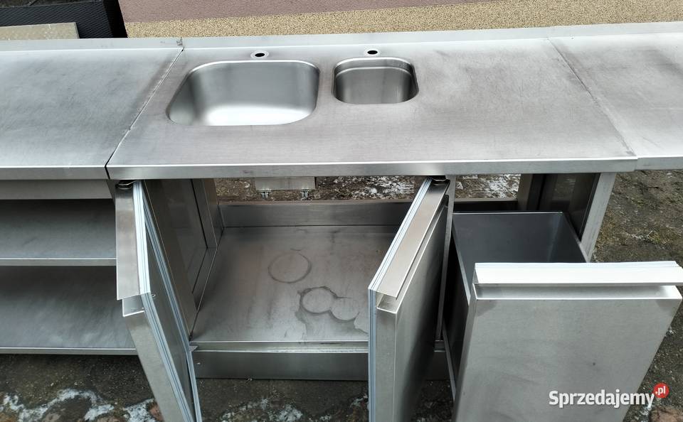 Komplet mebli gastronomicznych zlew i stół Słupia Kapitulna