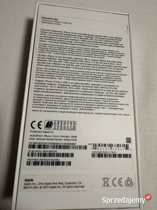 iPhone 13 mini 128GB opolskie Głogówek