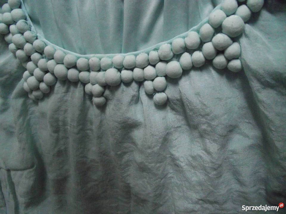 ZAY BLUZECZKA BOMBKA W ROZBIELONEJ MIĘCIE r M Bez wzoru Piła