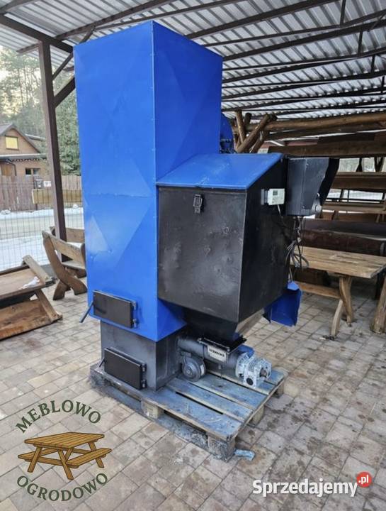Piec nadmuchowy warsztatowy z podajnikiem 80 kW Radomsko