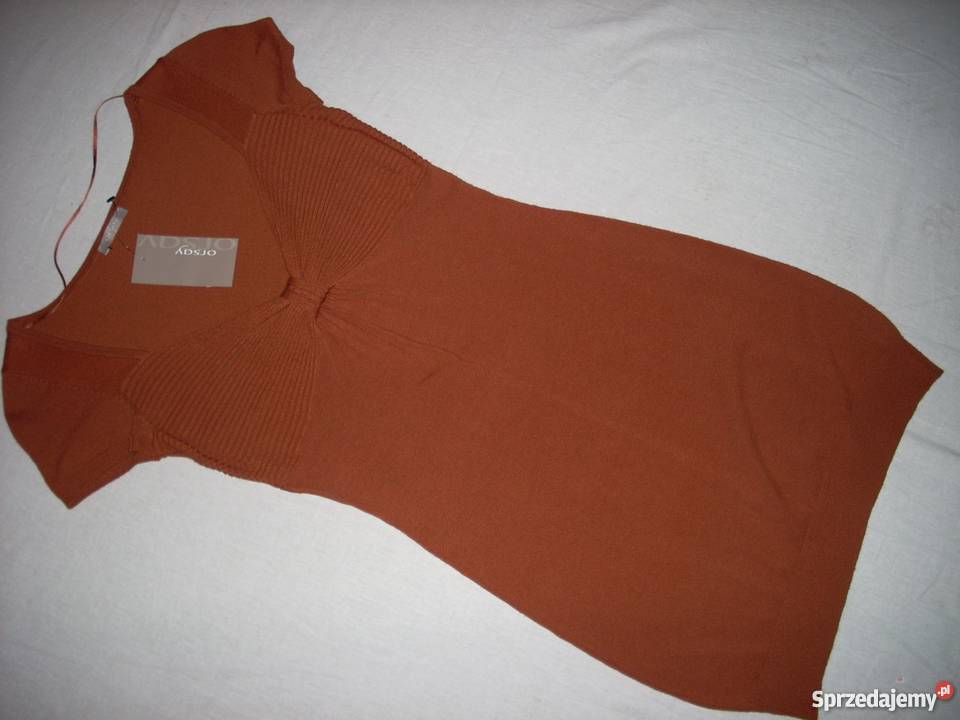 Nowa Karmelowa sukienka Dzianinowa Orsay 34 XS Nowy Sącz