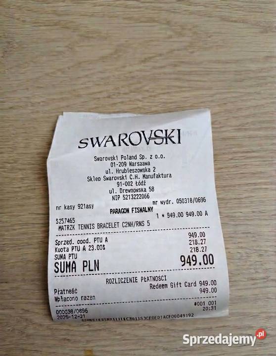 Matrix Swarovski bransoletka tenisowa Bransoletki Warszawa