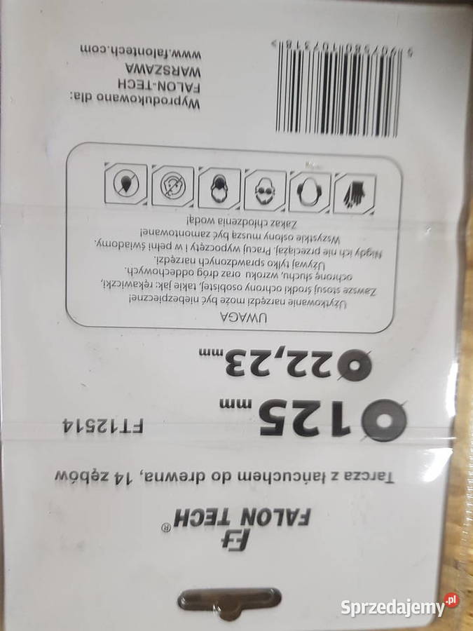 Tarcza tnąca Falontech Tarcza łańcuchowa 125x222 Głogowa