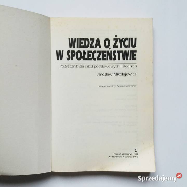 JMikołajewicz Wiedza o życiu w społeczeństwie Książki i Podręczniki Łódź
