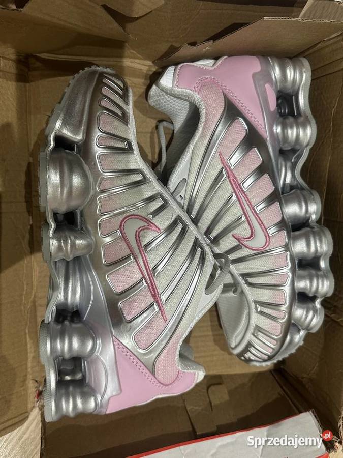 Buty Nike snekersy rozowe szare biale shox tl Nike Obuwie sportowe Zabrze