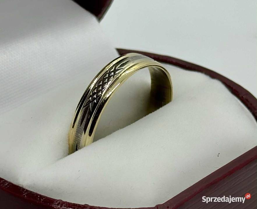 Złota Obrączka pr 585 415g R32