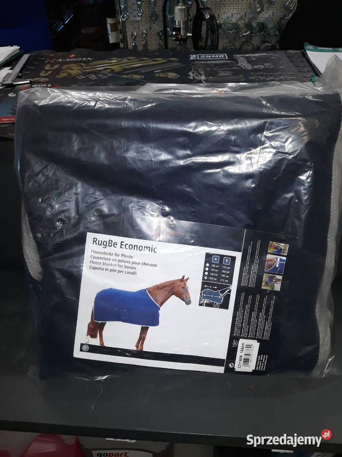 Derka polarowa konia RugBe Economic granatowy Dla koni