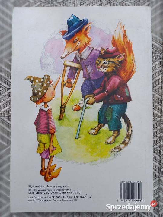 Pinokio C Collodi lektura Książki dla dzieci Małkinia Górna