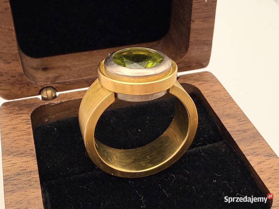 Masywny Designerski Pierścionek ze Złota Próby Szczecin