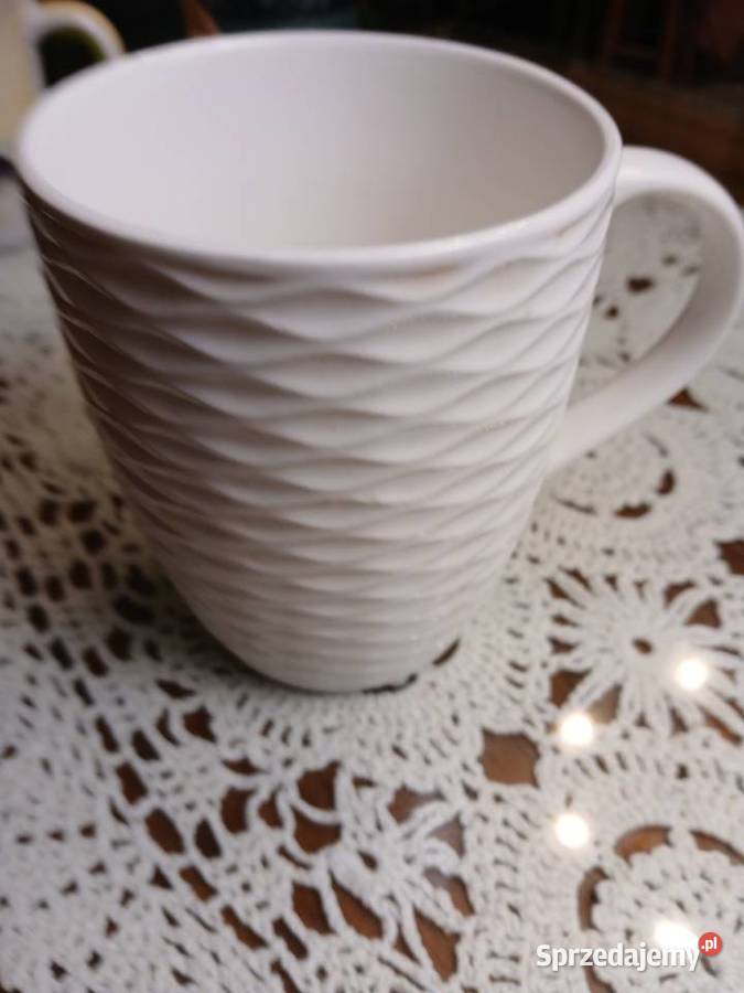 Duże kubki z łyżeczkami Warszawa sprzedam