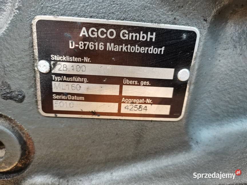 Fendt 820 Vario Przekładnia główna Wilkowo sprzedam