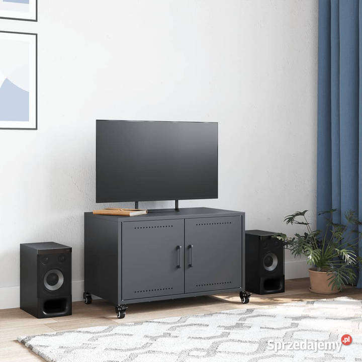 Szafka RTV antracytowa 68x39x435 stal WM846640 mazowieckie Warszawa
