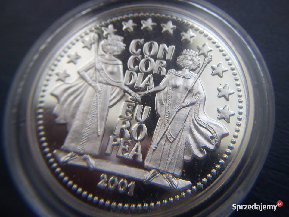 STare monety 10 dinerów 2001 Andora stan Lesko