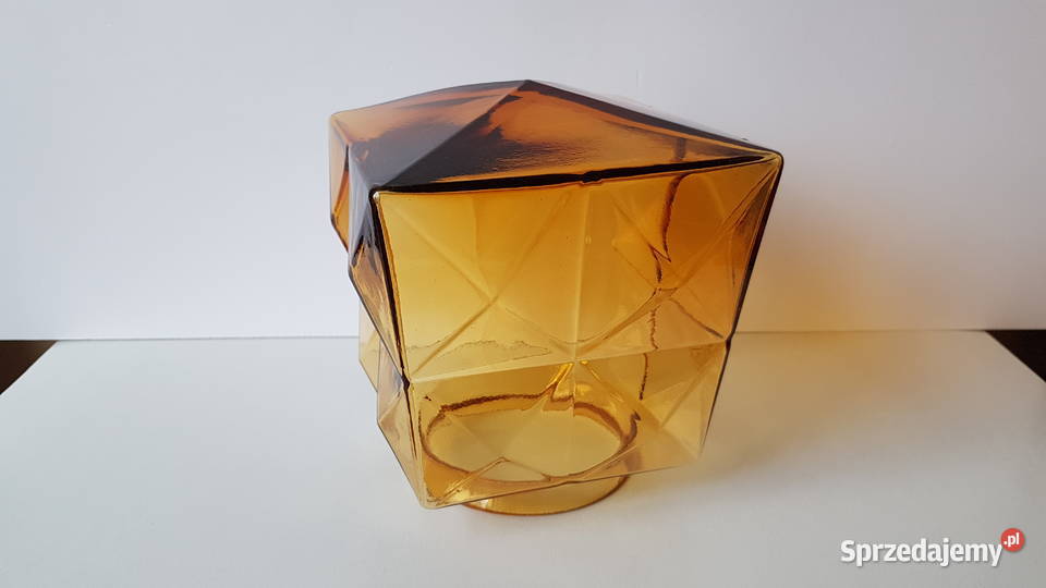 Stara lampa wisząca PZM oświetlenie PRL Dąbrowa Górnicza