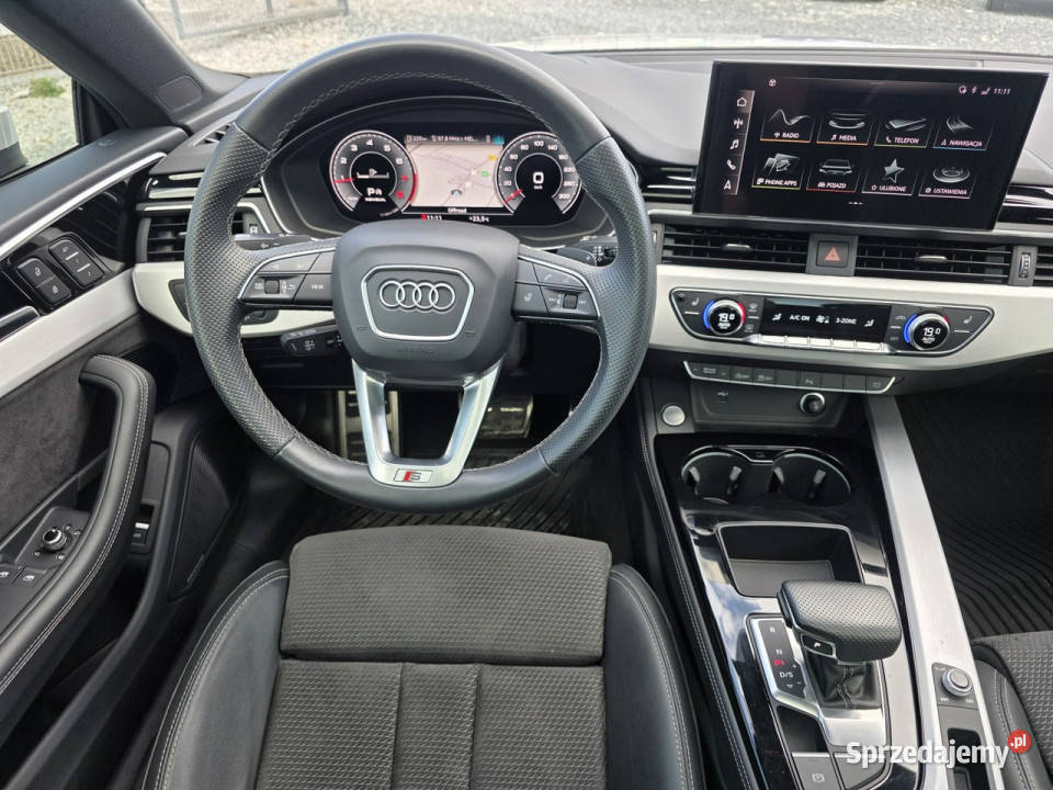 Audi A5 20 TFSI 252 2021r Coupe SLine Quattro elektrochrom. lusterka boczne Wojkowice