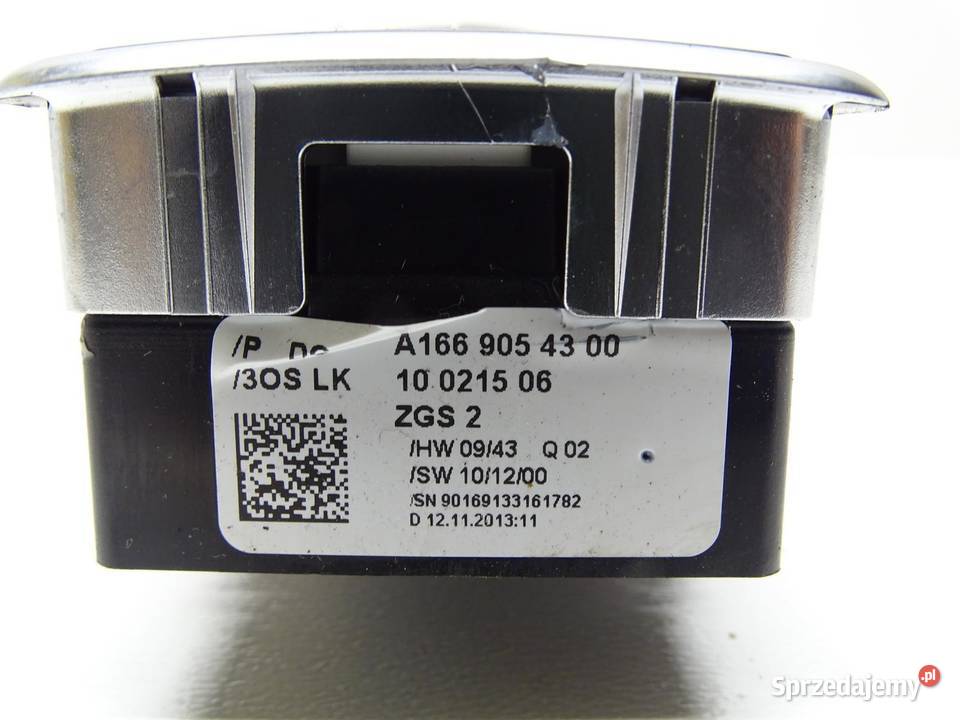 PRZEŁĄCZNIK WŁĄCZNIK STEROWANIA SZYB A1669054300 osobowe małopolskie