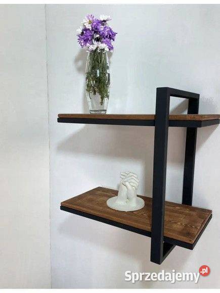 półka wisząca loft naturalne drewno Bartoszyce sprzedam