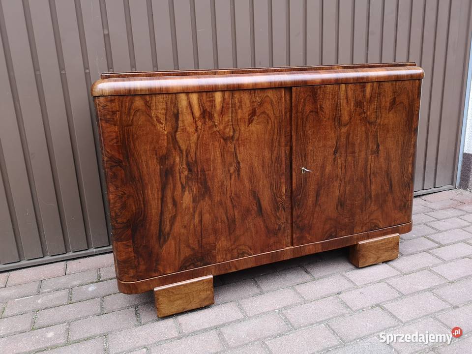 Komoda ARTDECO Orzech Zgrabna Stara Antyk Meble Antyki, Sztuka, Kolekcje