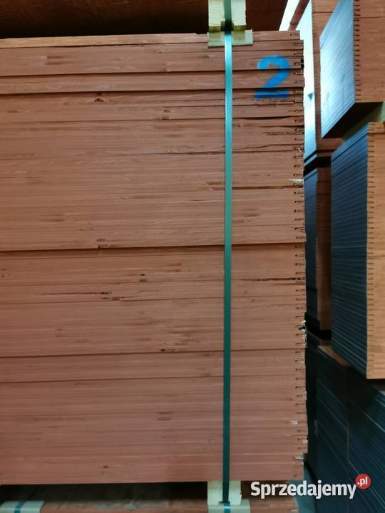 Płyta szalunkowa 3warstwowa okuta typ E czerwona Trzebinia