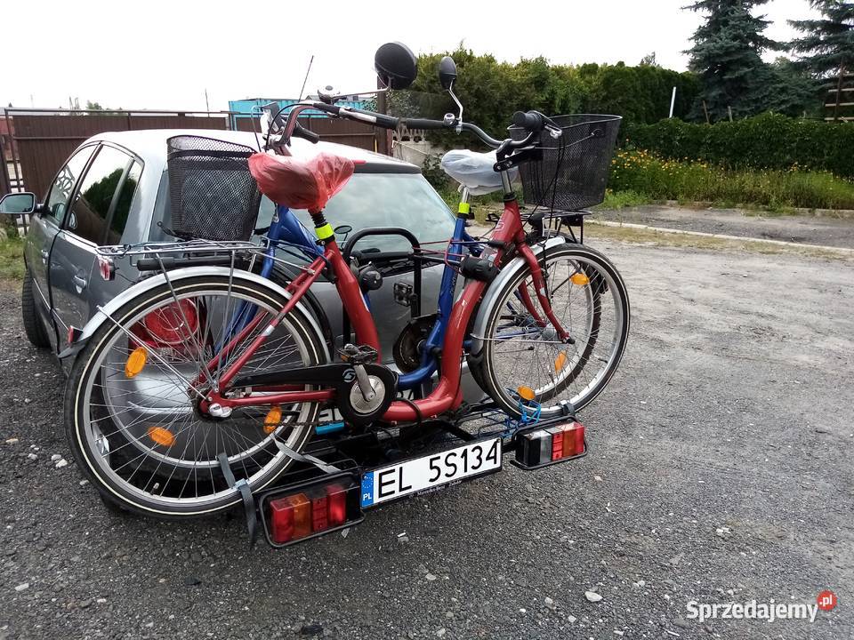 bagażnik na 2 rowery odchylany na haku łódzkie Łódź