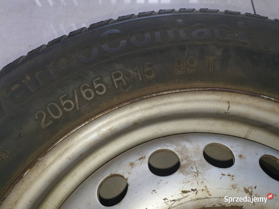 Felga stalowa 6Jx15 opona 20565R15 Continental Dobre Miasto
