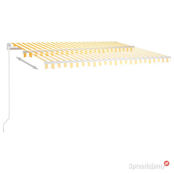Ręcznie zwijana markiza z LED 400 x 350 mazowieckie Warszawa