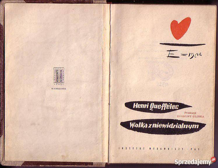 6731 WALKA Z NIEWIDZIALNYM HENRI QUEFFELEC literatura piękna - proza zagraniczna Czyrna