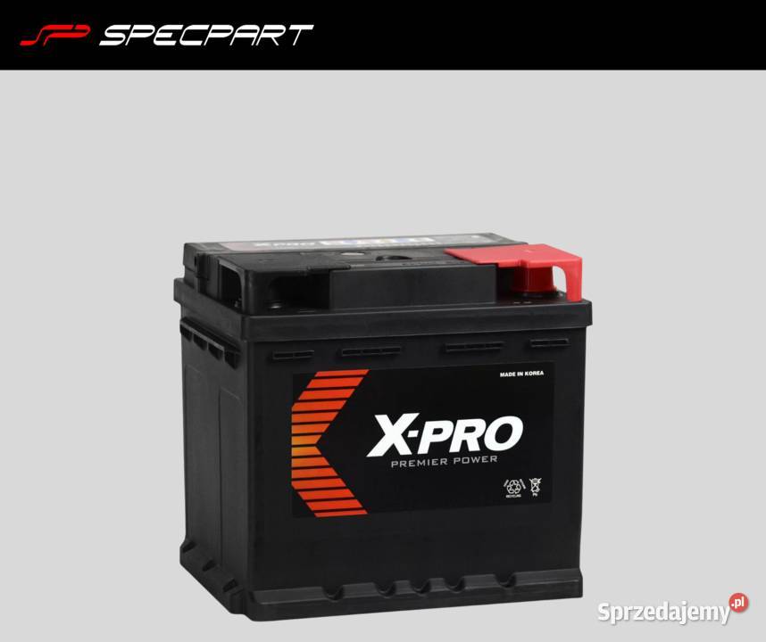 Akumulator XPRO 44Ah 390A EN wysoki Prawy Plus Układ elektryczny Gdańsk sprzedam