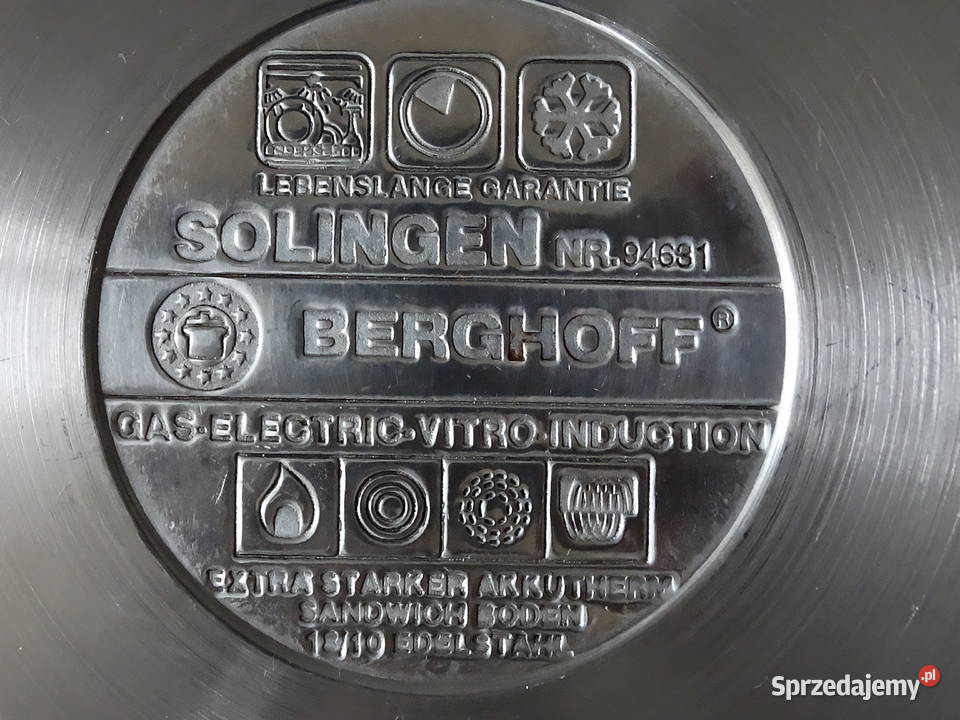 Garnek BergHOFF Solingen Stal Nierdzewna 1810 Biłgoraj sprzedam