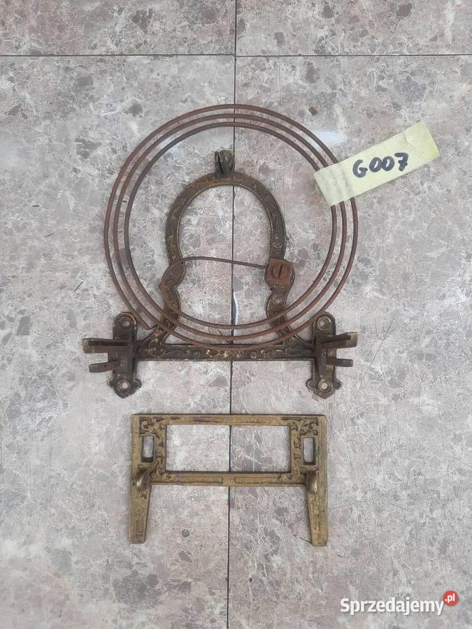 G007 Gong sanki mocowanie mechanizmu starego Antyki sprzedam