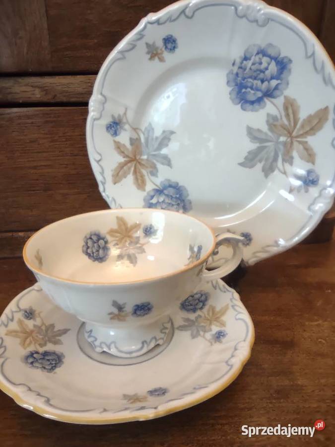 Zestaw śniadaniowy trio porcelana Uhlstadt Gniezno