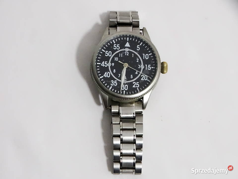 Replika męskiego mechanicznego zegarka pilota z Biłgoraj