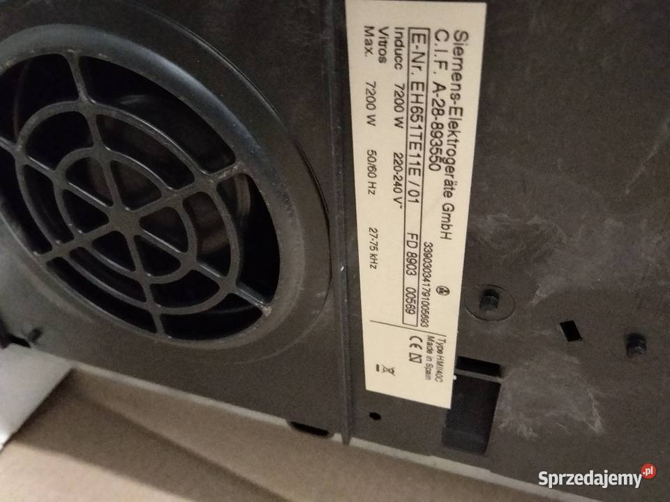 Płyta indukcyjna Siemens AGD Warszawa
