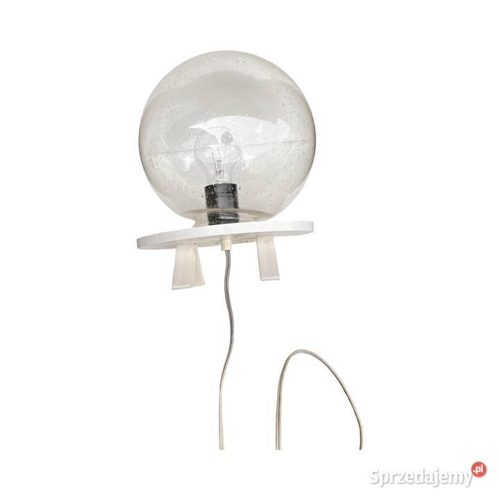 Lampa Space Age z kulistym kloszem bubble glass