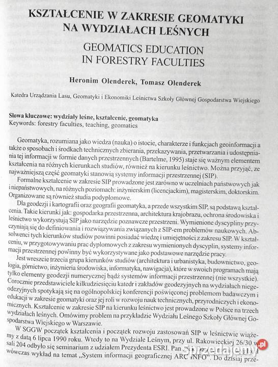 Roczniki Geomatyki 2004 Tom 2 Zeszyt 3 Marek Rok wydania 2004 Chełm