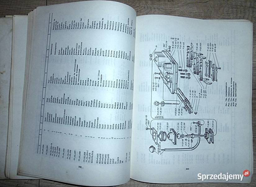 Katalog części zamiennych spycharka ciągnik DT Rok wydania 1981 Ostrów Wielkopolski sprzedam