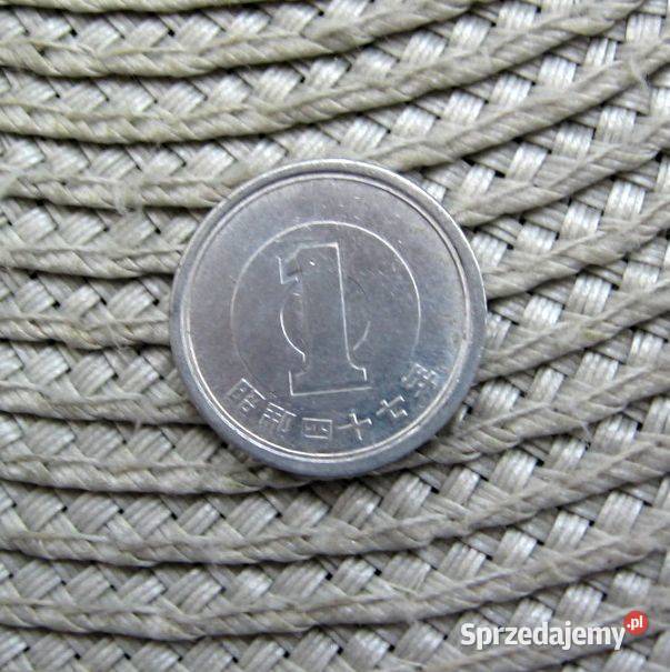 Japonia 1 Jen 1972r Numizmatyka wielkopolskie Kalisz sprzedam