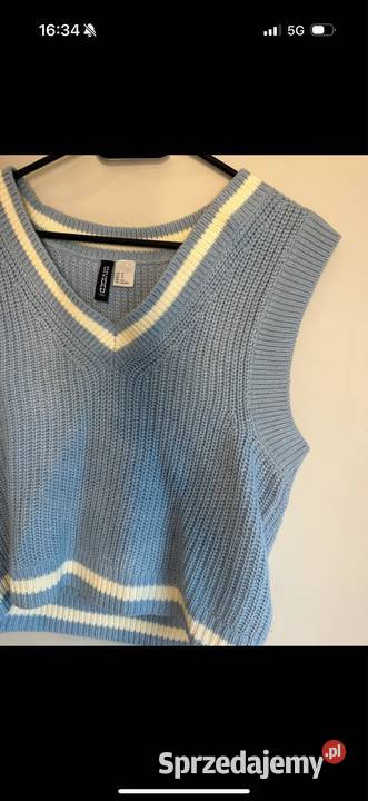 Niebieski sweter kamizelka Rozmiar 34(XS) małopolskie Oświęcim