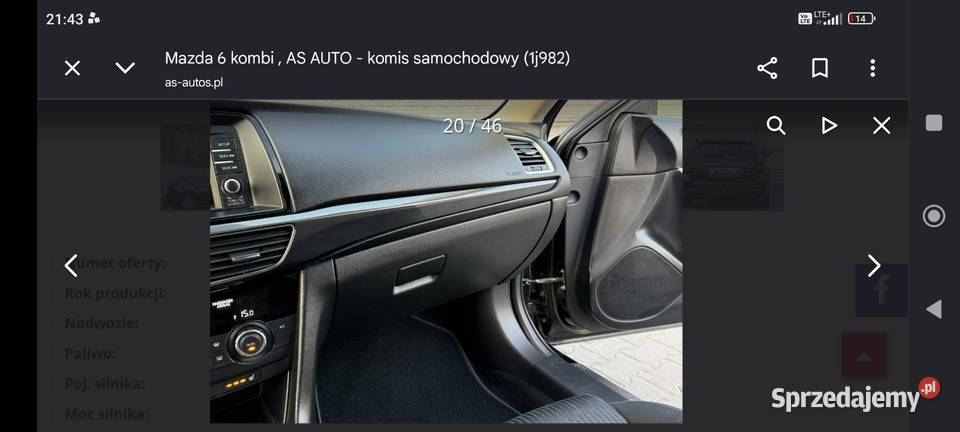 Mazda 6 165KM