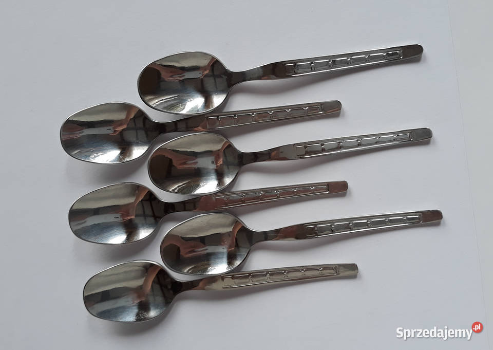 Łyżeczki do kawy mokki PROSTOKĄTY GEOMETRYCZNY Sztućce Dąbrowa Górnicza