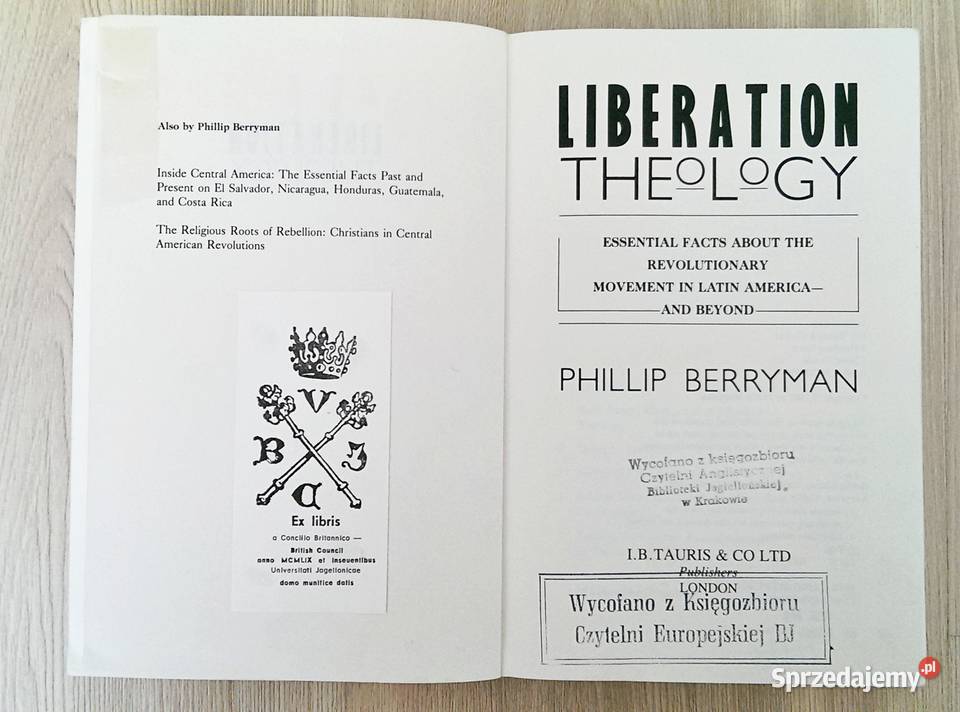 Liberation Theology Phillip Berryman Rok wydania 1987 Kraków