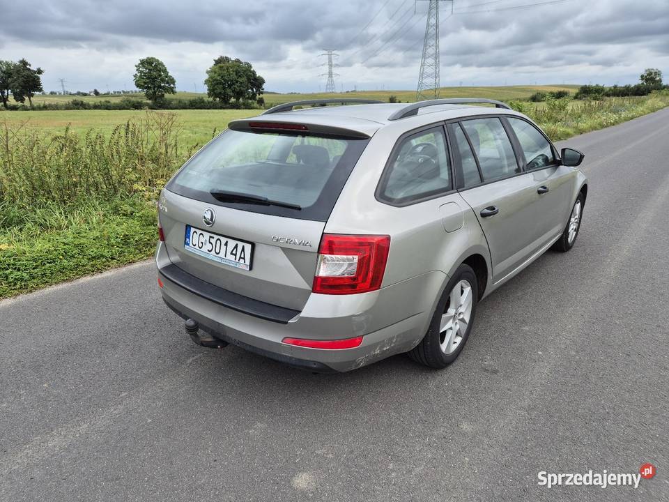 Skoda Octavia III POLSKI SALON 12 105 2014 kombi aluminiowe felgi Grudziądz