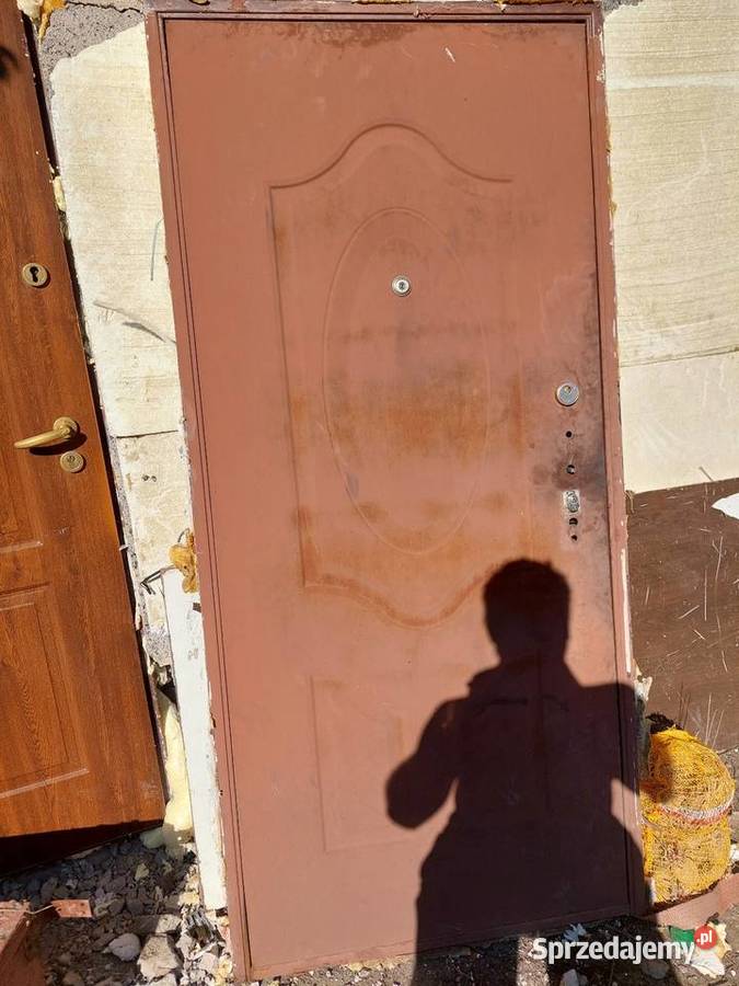 Dzwi zewnętrzne 90 oscieznica futryną kurnik Drzwi zewnętrzne