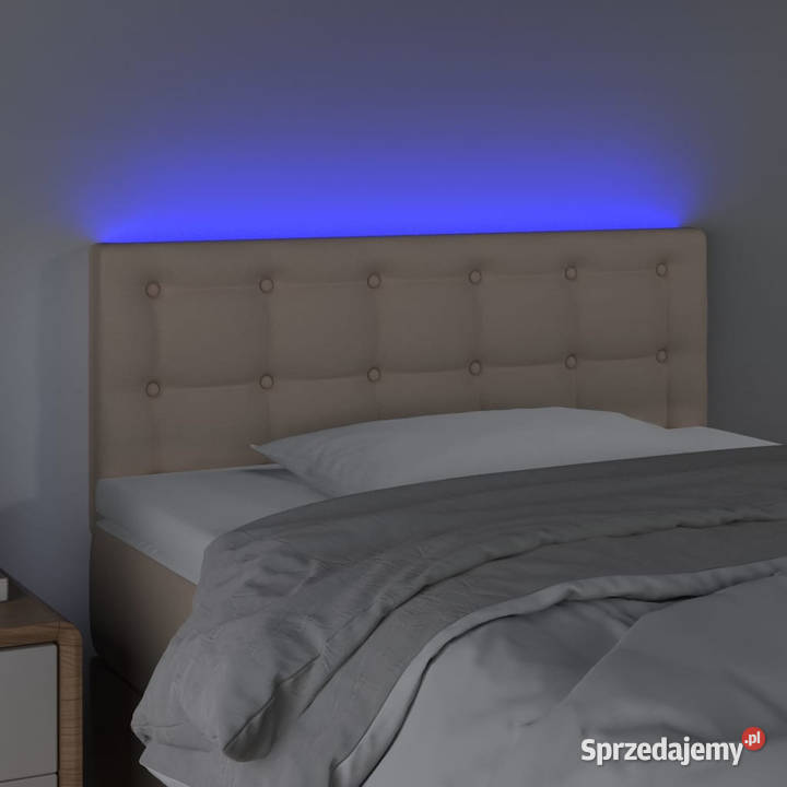 Zagłówek do łóżka z LED cappuccino 100x5x7888 Warszawa