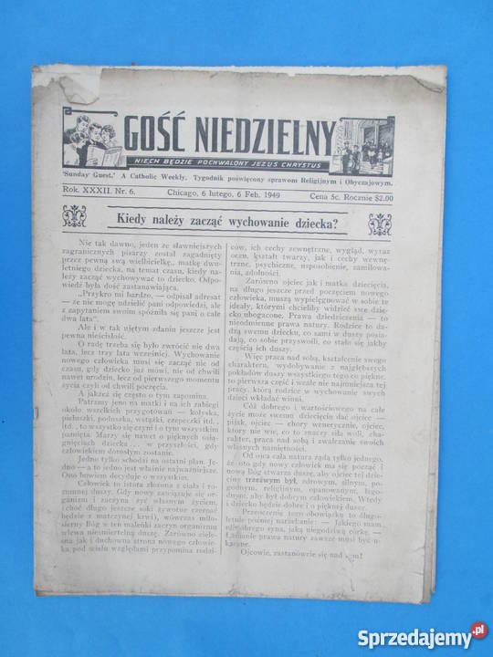 Gość Niedzielny Wydania 1949 Skierbieszów
