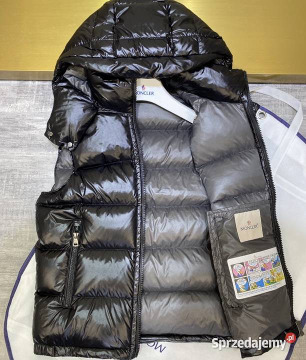 Kamizelka męska Moncler bezrękawnik gęsi puch z Warszawa