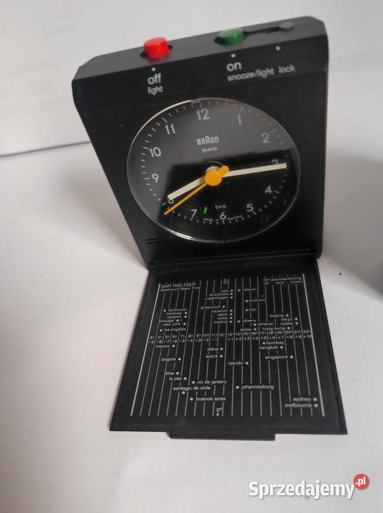 Budzik kwarcowy Braun AB 314 SL zabytkowy unikat Kielce